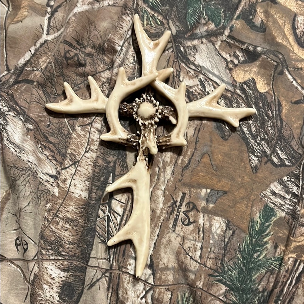 Faux Antler Cross